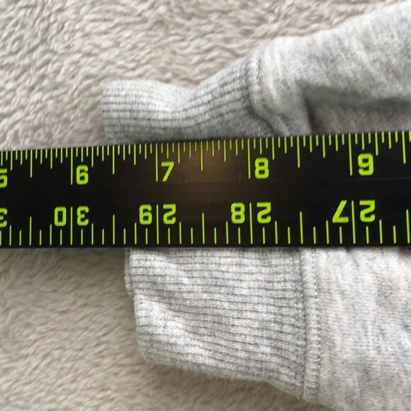 St. John Bay Women's Sweatshirt Pullover High Cloar V-Neck Fleece Gray - Picture 6 of 11